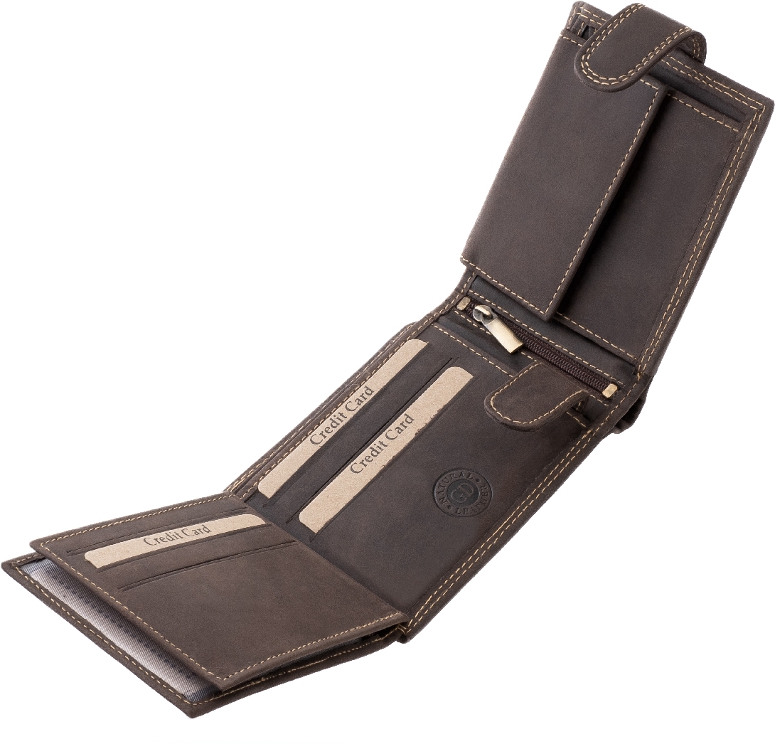 GreenDeed portofel din piele naturală cu model de câine - zoom