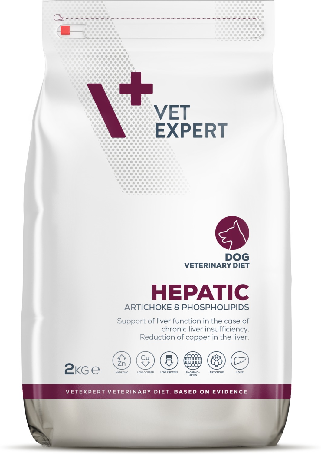 Vet Expert Hepatic Dog - Hrană uscată pentru susținerea funcției hepatice în cazul insuficienței - zoom
