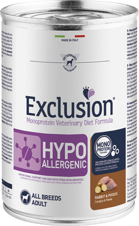 Exclusion Hypoallergenic Rabbit & Potato All Breeds