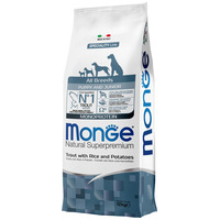 Monge Dog Puppy & Junior Monoprotein Trout with Rice & Potatoes 12 kg