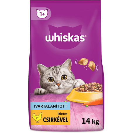 Whiskas Sterile szárazeledel ivartalanított macskáknak 14 kg