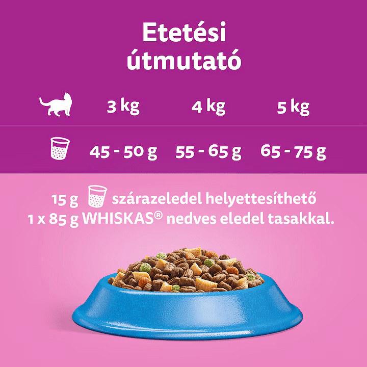 Whiskas - Hrană uscată pentru pisici adulte, cu ton - zoom