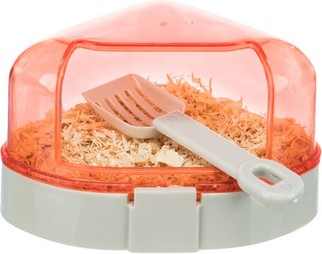 Trixie fedett saroktoalett hörcsögnek, egérnek