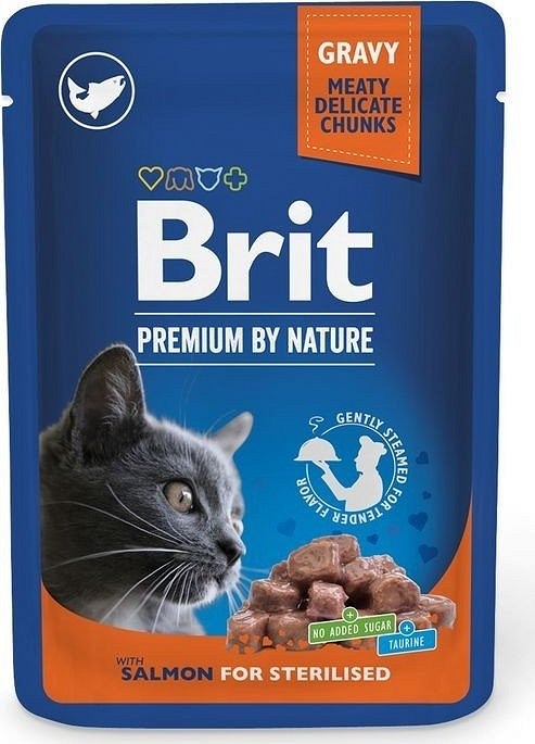 Brit Premium Cat plic pentru pisici cu somon 100 g