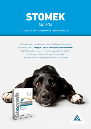 Stomek gyomorműködést támogató tabletta kutyáknak