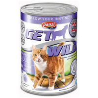 Panzi GetWild Cat Adult Fish & Apple konzerv