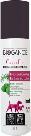 Biogance Clean Ears fültisztító folyadék kutyák és macskák részére