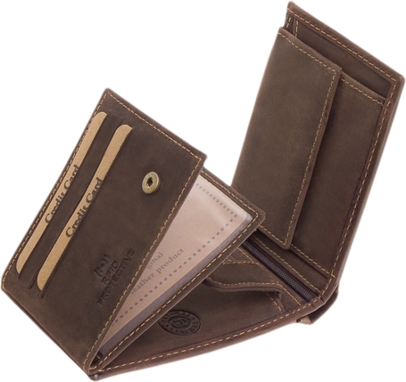 GreenDeed macskás bőr pénztárca