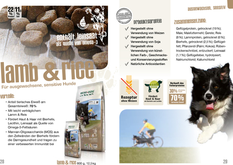 Bewi-Dog Lamb & Rice | Lenmaggal | Száraztáp érzékeny gyomrú kutyák részére