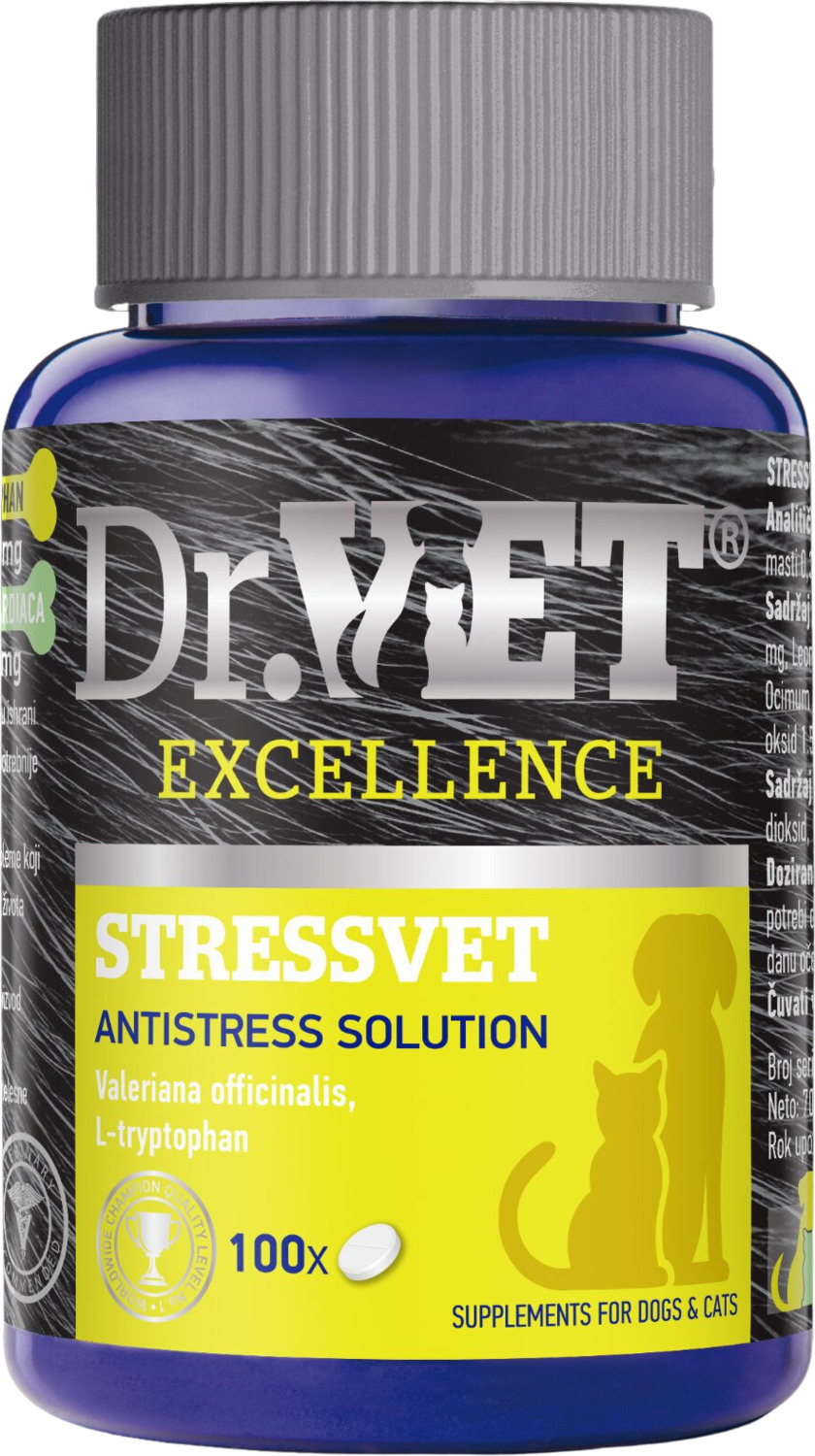 Dr. Vet Stressvet tablete pentru calmarea și ameliorarea stresului