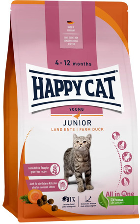 Happy Cat Young Junior Grainfree Ente | Gabonamentes táp kacsahússal növendék macskáknak Happy Cat Young Junior Grainfree Ente | Gabonamentes táp kacsahússal növendék macskáknak