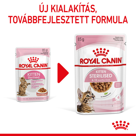 Royal Canin Kitten Sterilised Gravy - Ivartalanított kölyök macska szószos nedves táp
