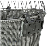 Trixie szürke fonott, biciklire szerelhető szállítókosár kisállatoknak #5