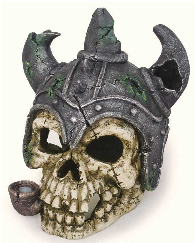 Björn viking koponya akváriumi dekor