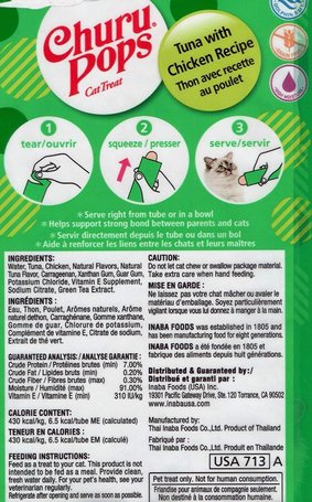 Inaba Cat Churu Pops jutalomfalat rúd macskáknak változatos ízekben