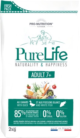 Pro-Nutrition Pure Life Adult 7+ táp idős, idősödő kutyáknak