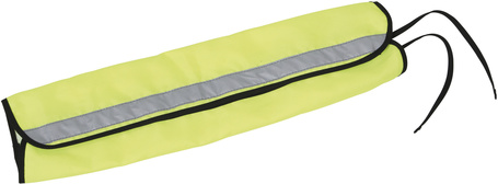 Fényvisszaverő farokvédő filcbéléssel, tépőzárral és rögzítőszíjakkal