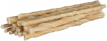 Csavart rágópálca kutyáknak préselt marhabőrből