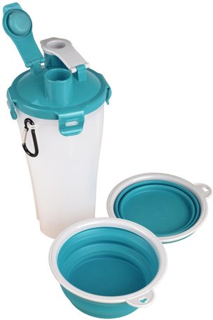 Flamingo útra való etető és itató egyben