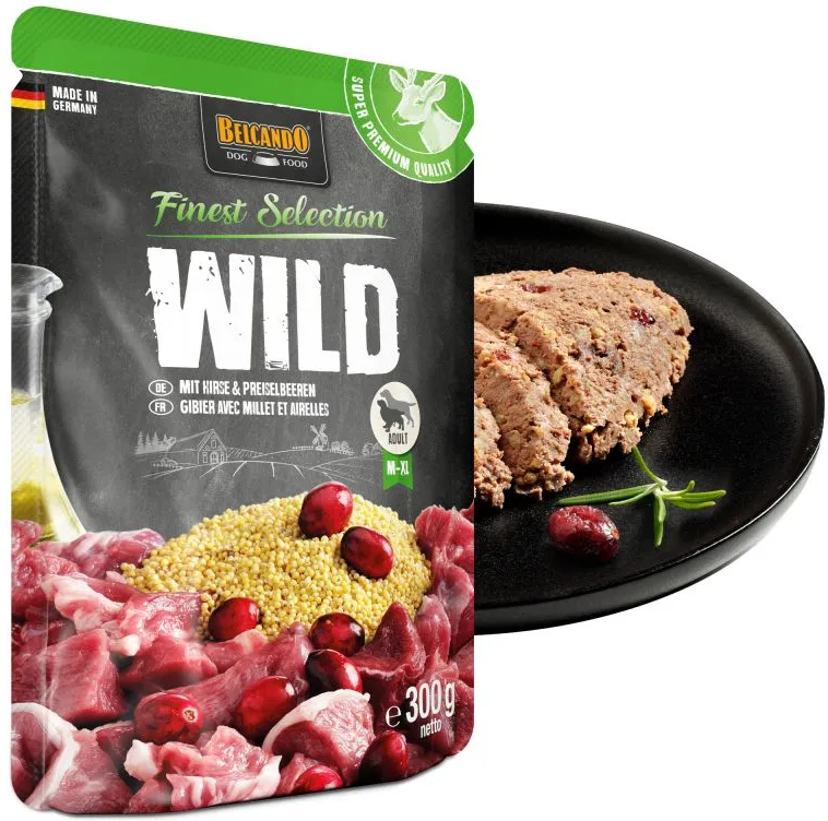 Belcando pliculeț cu carne de vânat, mei și merișoare - zoom