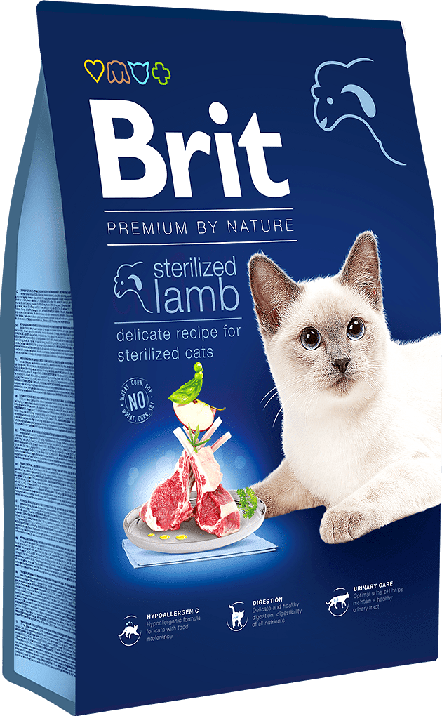 Brit Premium by Nature Cat Sterilized Lamb hrană pisici