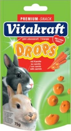 Vitakraft Drops sárgarépás jutalomfalatok nyulaknak