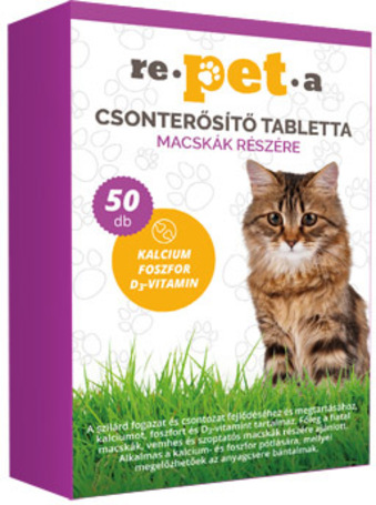 Re-pet-a csonterősítő tabletta macskáknak