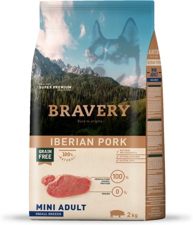 Bravery Dog Adult Mini GF Iberian Pork