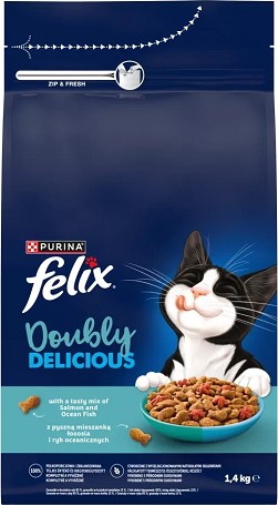 Felix Doubly Delicious száraz macskaeledel lazaccal