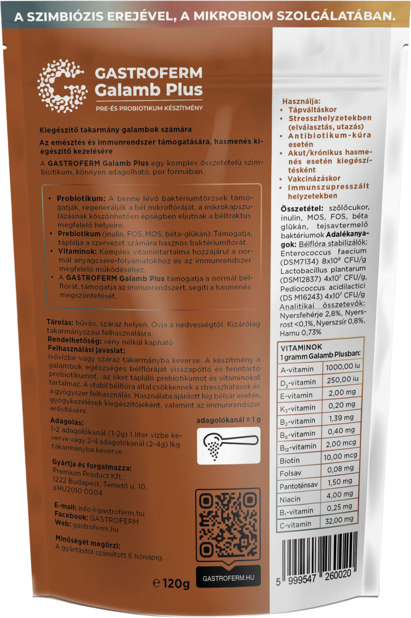 Probiotic Gastroferm Galamb Plus - zoom