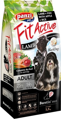 FitActive BlackDogs Lamb & Fish with Apple & Rice | Kutyatáp fekete szőrű fajtáknak