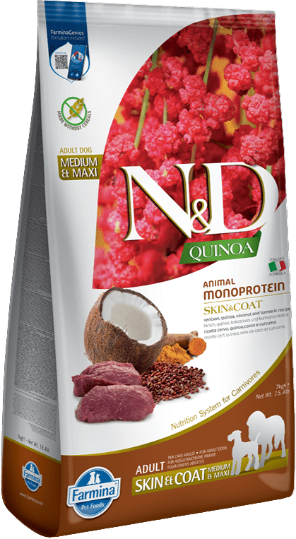 N&D Dog Grain Free Quinoa Skin & Coat Venison
