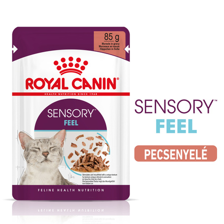 Royal Canin Sensory Feel Gravy - Szószos felnőtt macska nedves táp fokozott érzék hatással