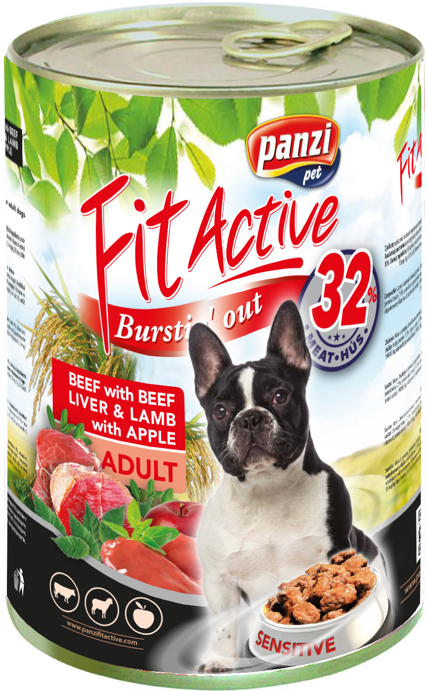 FitActive Dog Adult Beef with Beef Liver & Lamb with Apple