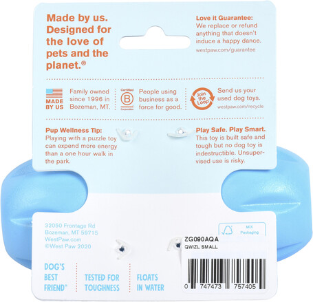 West Paw Qwizl - Jutalomfalattal tölthető rágóka