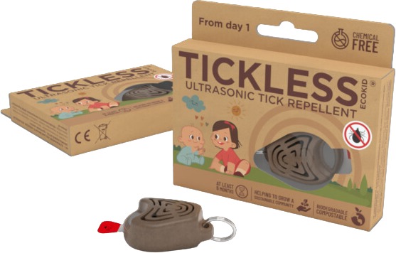 Tickless Ecokid Tickless Run USB dispozitiv repelent cu ultrasunete pentru căpușe din materiale biodegradabile pentru copii