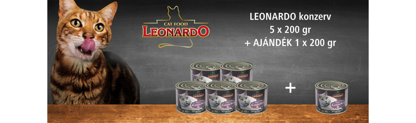 Leonardo szárnyashúsban gazdag konzerves macskaeledel