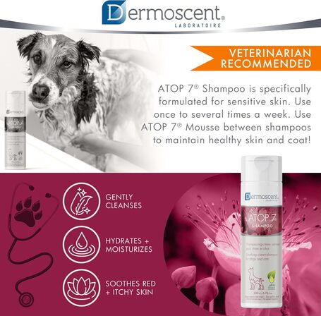 Dermoscent ATOP 7 Shampoo kutyáknak és macskáknak