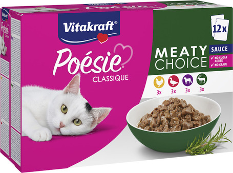 Vitakraft Poésie Meaty Choice Sauce - Alutasakos multipack