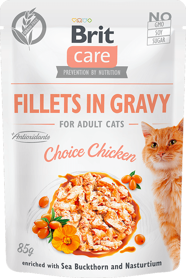 Brit Care Cat file de pui în sos 85 g