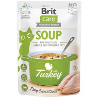 Brit Care Cat Soup cu curcan pentru pisici adulte 75 g