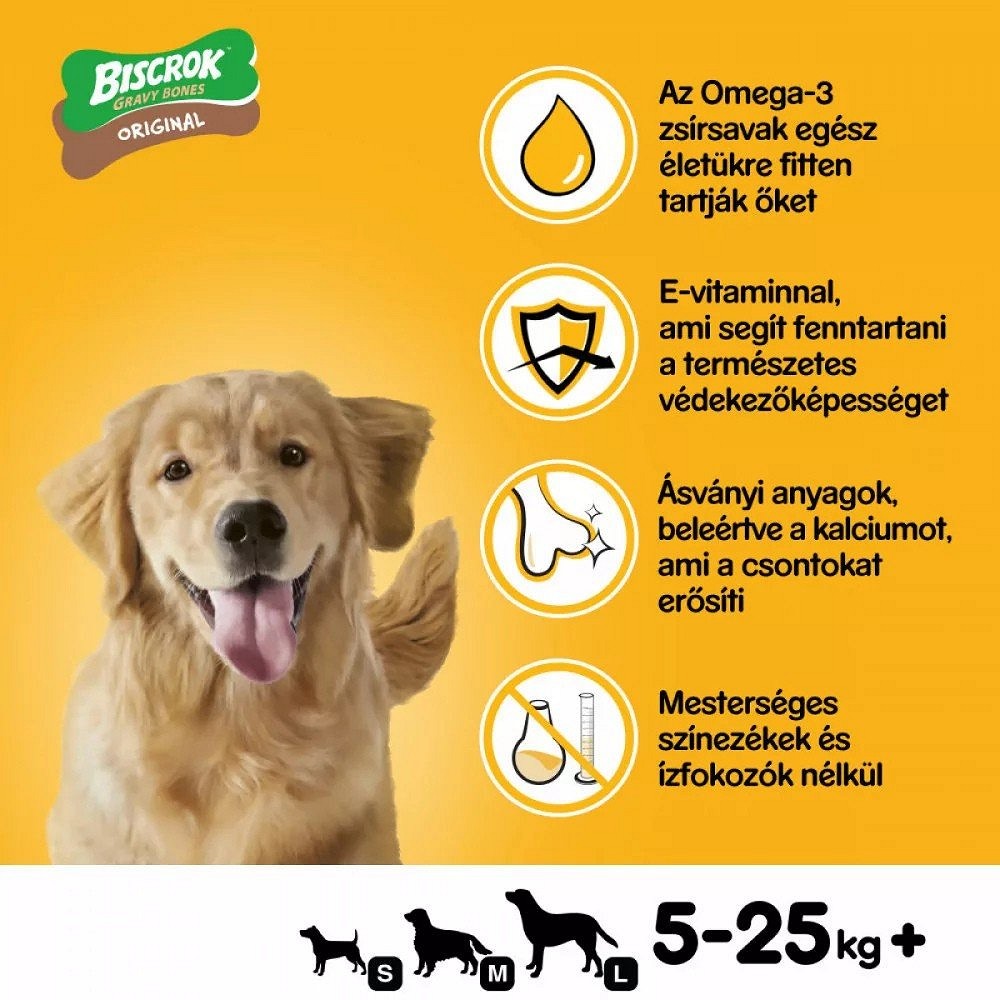 Pedigree Biscrok Gravy Bones marhahúsos kutyakeksz