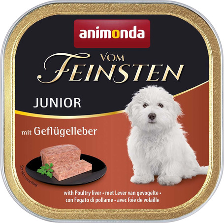 Animonda Vom Feinsten Junior – Baromfimájas kutyaeledel Animonda Vom Feinsten Junior – Baromfimájas kutyaeledel