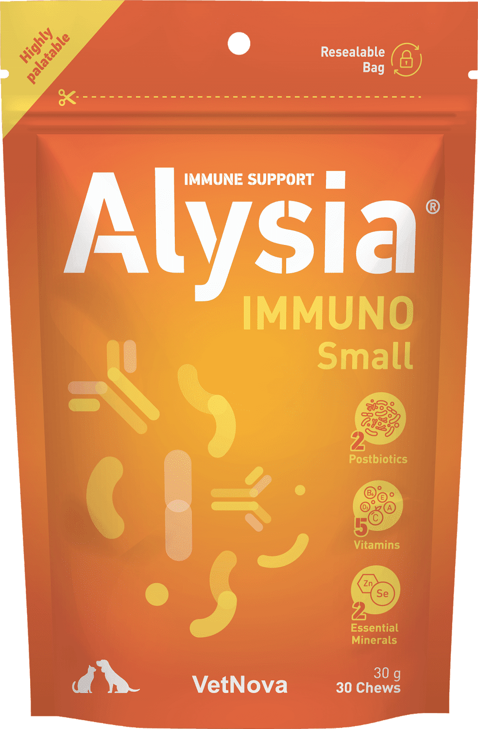 VetNova ALYSIA Immuno chews pentru susținerea imunității - zoom