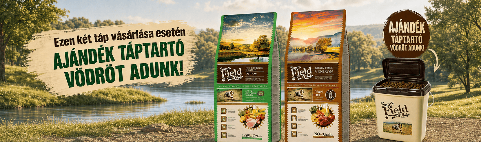 Sam's Field táptartó vödör ajándékba