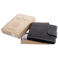 GreenDeed kutyás bőr pénztárca, átfogópánttal, fekete #10