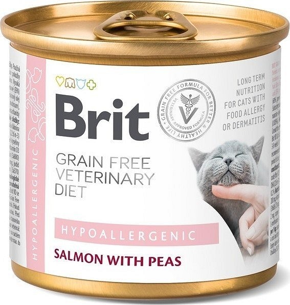 Brit Veterinary Diets Cat Hypoallergenic conservă 200 g