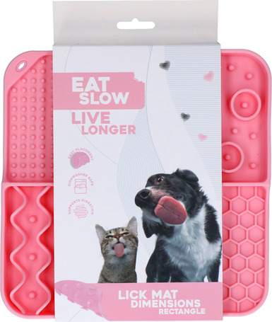 Eat Slow Live Longer Lick Mat Dimensions Rectangle