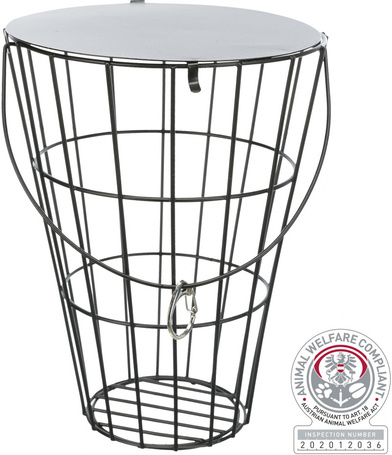 Trixie akasztható fém szénatartó henger