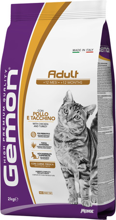 Gemon Cat Adult Chicken & Turkey 2 kg